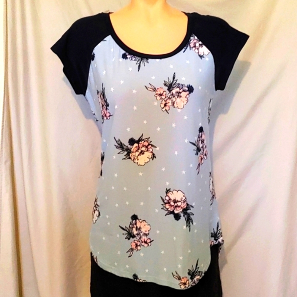 Ultra Flirt floral print tee shirt